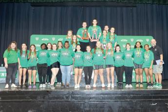The Suwannee girls weightlifting team won its fifth straight regional title in the traditional event and repeated as Olympic champions at the Region 1-1A meet Saturday at SHS. (PAUL BUCHANAN/Special to the Reporter)
